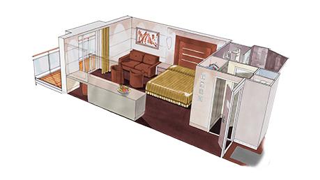 MSC Grandiosa - De Luxe Suit (YC1)