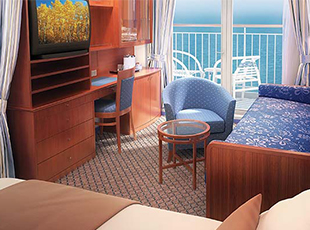 Norwegian Sun - Aft-Facing Mini-Suite with Balcony (M1)